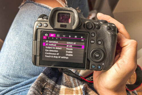 Autofokus Einstellungen Canon R5